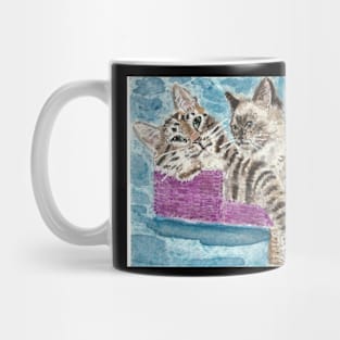 Best Buddies cat friends art Mug